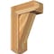 Ekena Millwork Traditional Craftsman Rough Sawn Bracket w/ Offset Brace, Western Red Cedar, 8"W x 20"D x 28"H BKT0806X20X28TRA04RWR - alternate 1